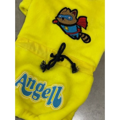 Флисовый комбинезон для собак Fan of Pets надпись Angel, желтого цвета , фото 2 Флисовый комбинезон для собак Fan of Pets надпись Angel, желтого цвета