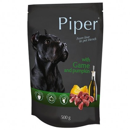 Консервированный корм для собак Piper Dog Оленина с тыквой ПАУЧ упаковка 500г