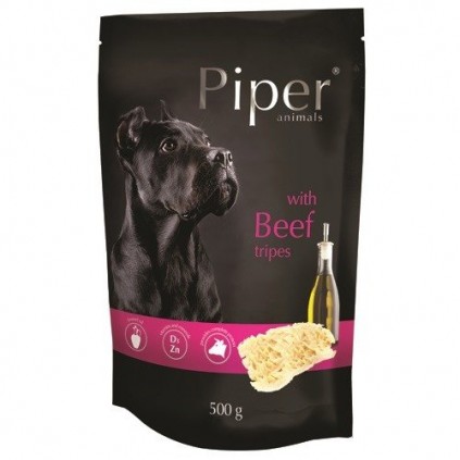 Консервированный корм для собак Piper Dog Говяжий желудок ПАУЧ упаковка 500г