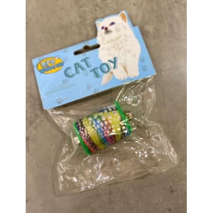 Іграшка для котів BPS "Котушка з бубонцем" зелена 5см