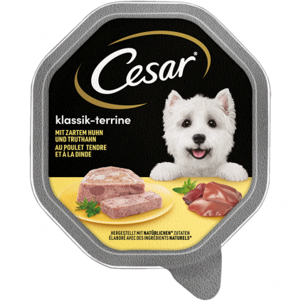 Консерви для собак CESAR Паштет "Classic" з куркою та індичкою 150г