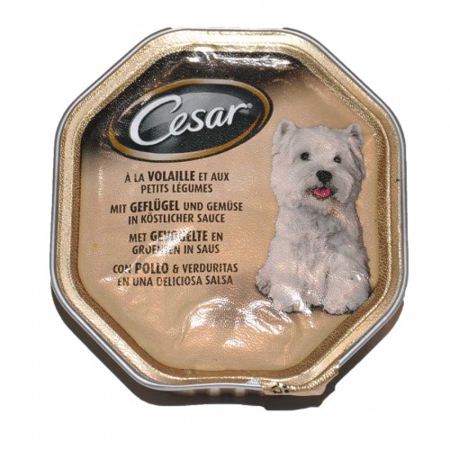 Консервы для собак CESAR Паштет "Крестьянские Рецепты" индейка, говядина и травы 150г