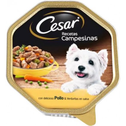 Консерви для собак CESAR Паштет "Селянські рецепти" з куркою, овочами та петрушкою 150г