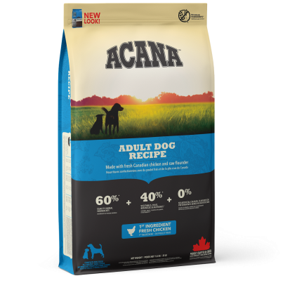 Сухой корм для собак ACANA Adult Dog Recipe Беззерновой, для собак всех пород, полнорационный 100г