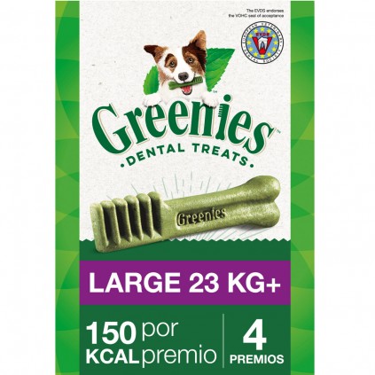 Greenies Dental Treats Large натуральні ласощі для чищення зубів для собак 23+кг упак./4шт