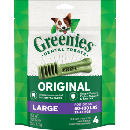 Greenies Dental Treats Large натуральное лакомство для чистки зубов для собак 23+кг упак./4шт