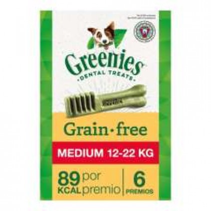 Greenies Dental Treats Medium Grain-Free ласощі для чищення зубів для собак 12-22кг упак./6шт.