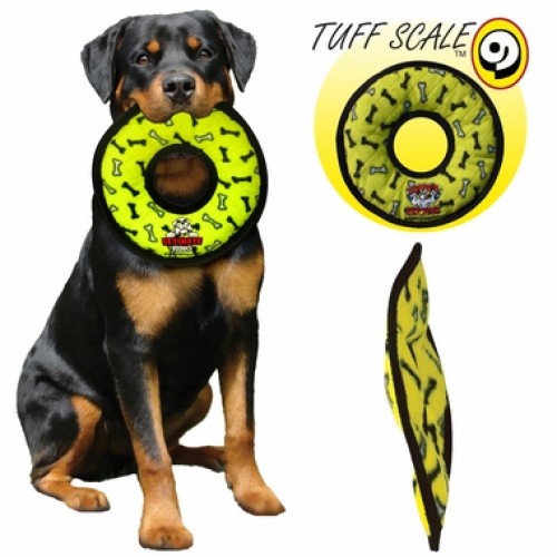 Игрушка для собак КОЛЬЦО прочное ULTIMATE RING TUFFY\'S RING желтый 28х28х5см