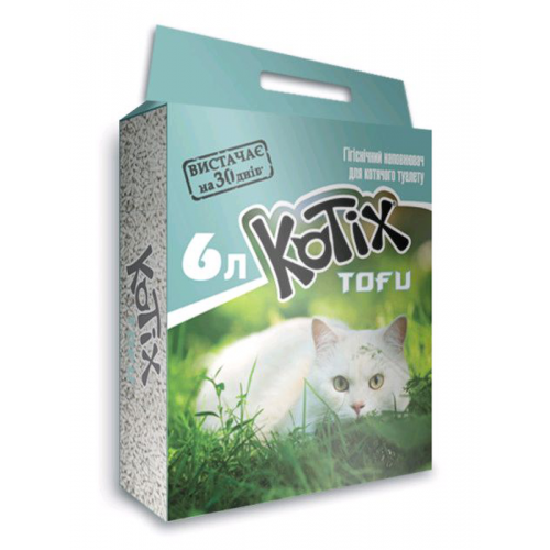 Наповнювач для котячих туалетів KOTIX TOFU Класичний 6L
