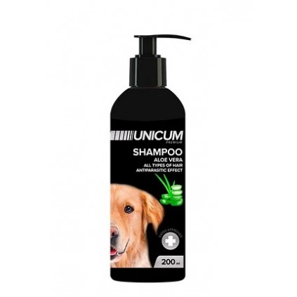 UNICUM Premium шампунь для собак с маслом алое вера, обладает антиоксидантными свойствами