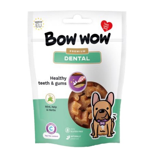 Ласощі для собак "Bow wow" Dental снеки, здорові зуби та ясна, 60 гр