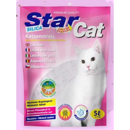Наполнитель гигиенический силиконовый для кошачьего туалета SILISA GEL POWER STAR CAT 3,8л
