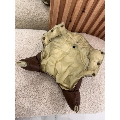 Брендовый зимний комбинезон для собак MONCLER , коричневый , фото 3 Брендовый зимний комбинезон для собак MONCLER , коричневый