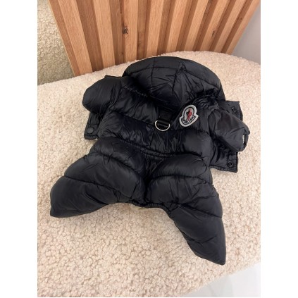 Брендовый зимний комбинезон для собак MONCLER , черный