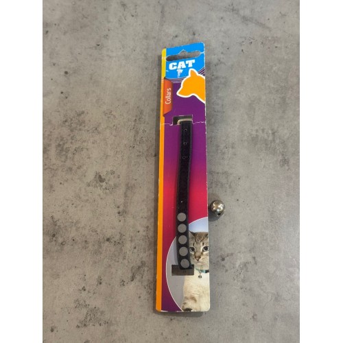 Ошейник для котов с колокольчиком, разноцветный 21-26см