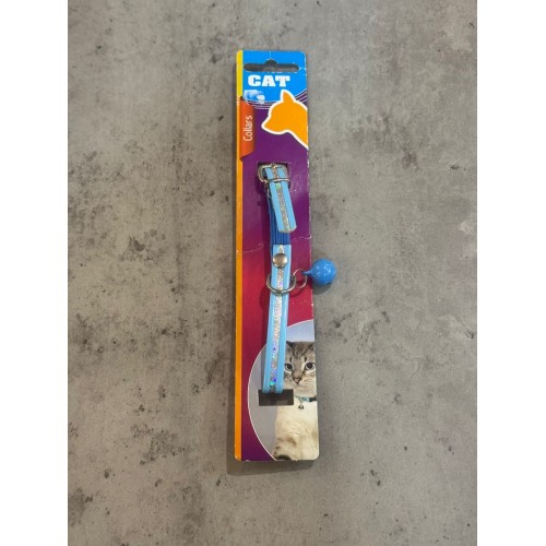 Ошейник для котов с колокольчиком, разноцветный 21-26см