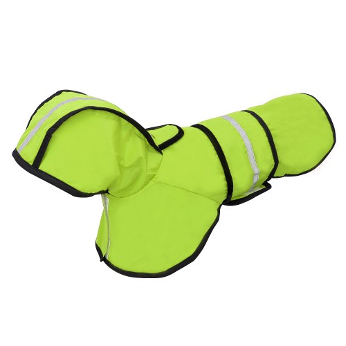 Плащ-дощовик для собак "Пожежник" зелений