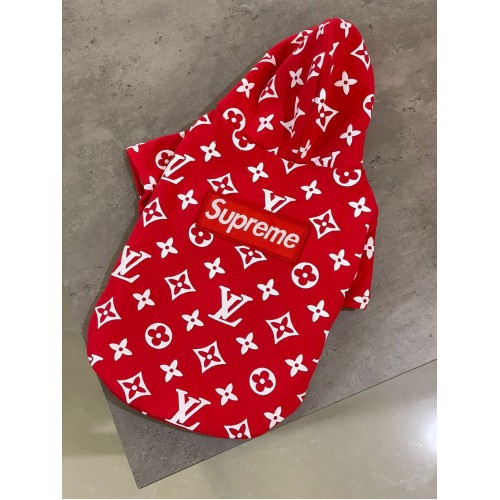 Dog supreme clearance lv hoodie