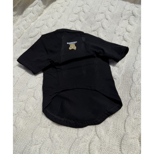 Брендовая футболка для собак Burberry Teddy Black | Стильная черная одежда для питомцев