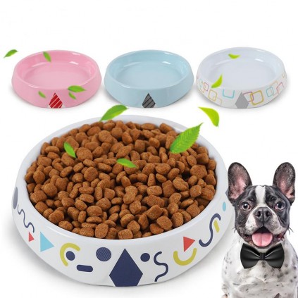 Миска пластикова для плоскомордих собак та кішок Multibrand різнокольорова 14*3см