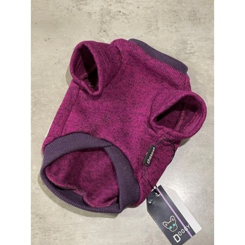 Толстовка для собак Cheepet утепленнная без капюшона с рукавами меланж расцветка, фиолетового цвета
