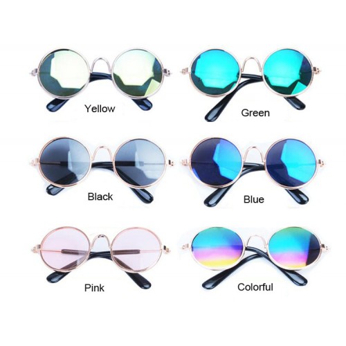 Очки для собак Multibrand "Retro Gold/Pink Shades" золото/розовый хамелеон , фото 3 Очки для собак Multibrand "Retro Gold/Pink Shades" золото/розовый хамелеон