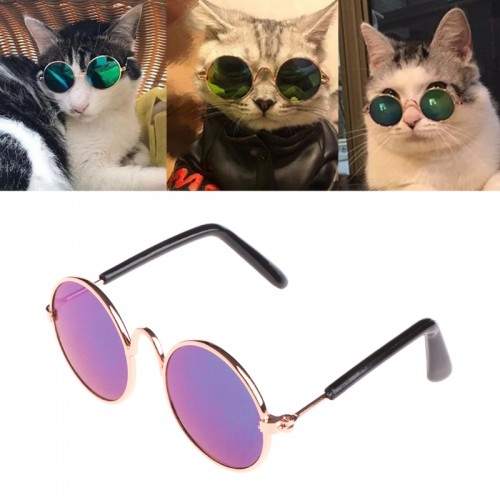 Очки для собак Multibrand "Retro Gold/Pink Shades" золото/розовый хамелеон Очки для собак Multibrand "Retro Gold/Pink Shades" золото/розовый хамелеон