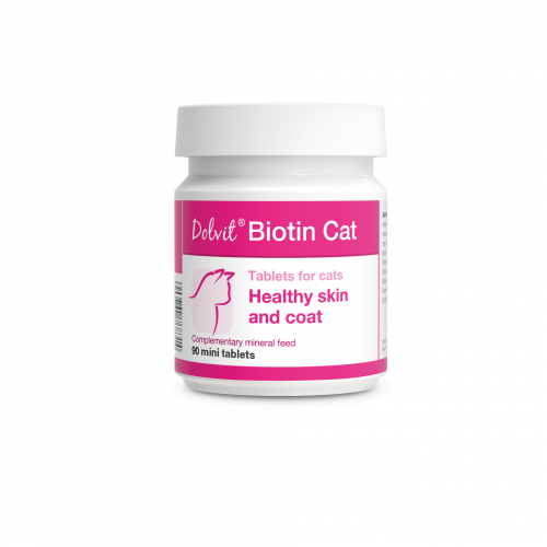 Dolvit Biotin Cat Комплексная витаминно минеральная добавка для здоровья кожи и шерсти котов 90т