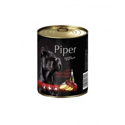 Консерви для собак Piper Dog Яловича печінка та картопля 400г