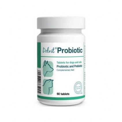 Dolfos Probiotic Пробиотик (симбиотик) поддержка желудочно-кишечного тракта для кошек и собак 60т.