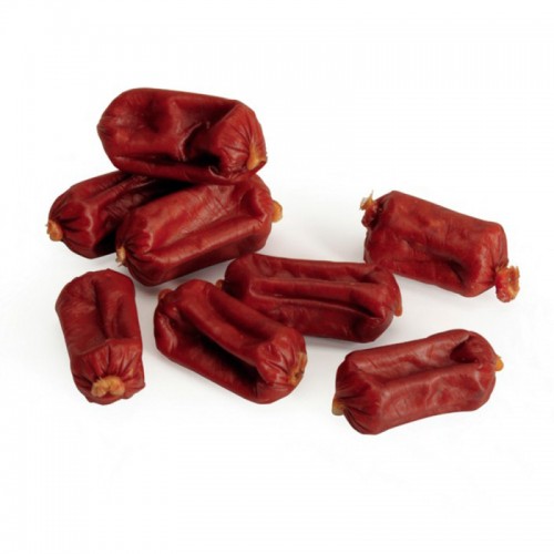 Ласощі для собак м\'ясні Camon міні ковбаски з качки, 100 гр, 4*1,5 см