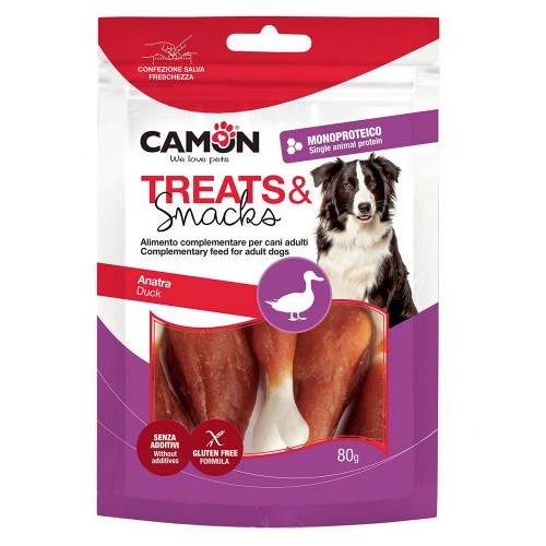 Ласощі для собак м\'ясні Camon ніжка качина, 80 гр, 8,5 см