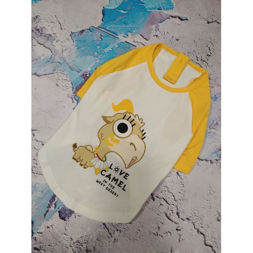 Футболка для собак Is Pet "Love Camel" жовтий Футболка для собак Is Pet "Love Camel" жовтий