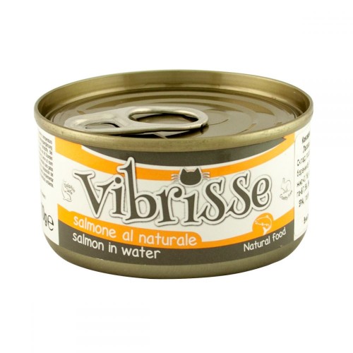 Консервы для котов VIBRISSE лосось в собственном соку 70г