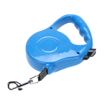 Рулетка для собак с ленточным поводком Круг синего цвета