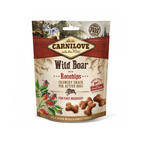 Carnilove лакомства для собак Crunchy Snack Wild Boar with Rosehips дикий кабан и шиповник Carnilove лакомства для собак Crunchy Snack Wild Boar with Rosehips дикий кабан и шиповник