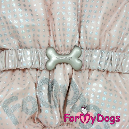 Зимний комбинезон для собак For My Dogs "Горошки" розовый , фото 4 Зимний комбинезон для собак For My Dogs "Горошки" розовый