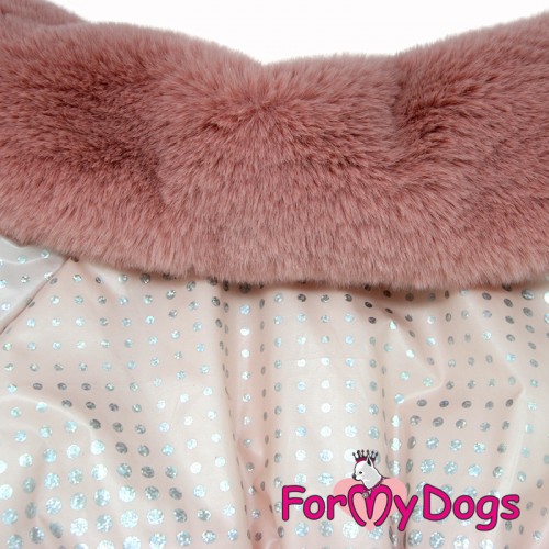 Зимний комбинезон для собак For My Dogs "Горошки" розовый , фото 6 Зимний комбинезон для собак For My Dogs "Горошки" розовый