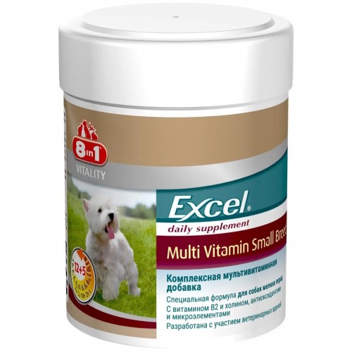 8 in1 Мультивитамин для собак мелких пород Excel Multi Vitamin Small Breed 70табл.