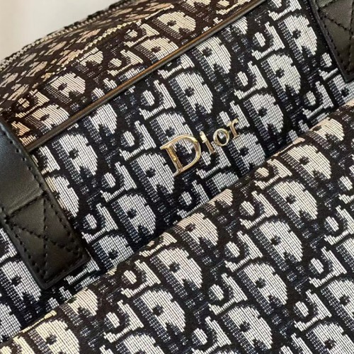 Брендовая сумка-переноска для собак и кошек Christian Dior квадратная с двумя видами ручек, сеточкой, черная