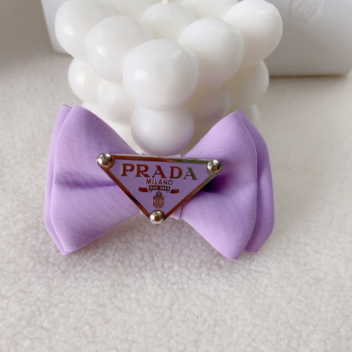 Лавандовая заколка-бант Prada для собак | Нежный аксессуар для груминга и фотосессий | Украшение для длинной шерсти