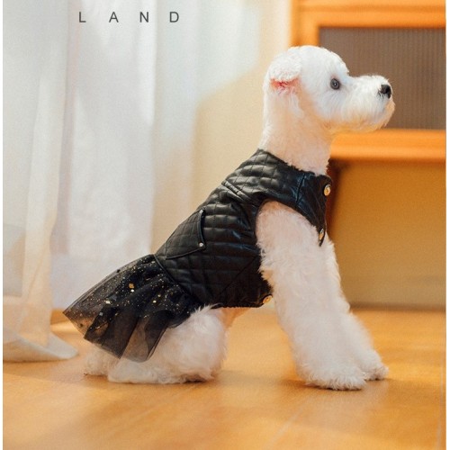 Платье для собак Is Pet "РОК" черное