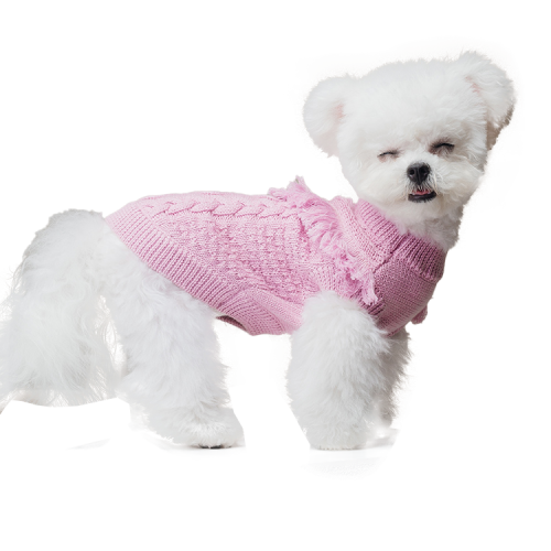 Свитер для собак Is Pet без рукавов с рюшами, фиолетовый