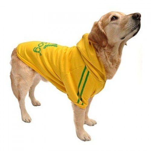 Толстовка для собак Multibrand "ADIDOG" жовтий