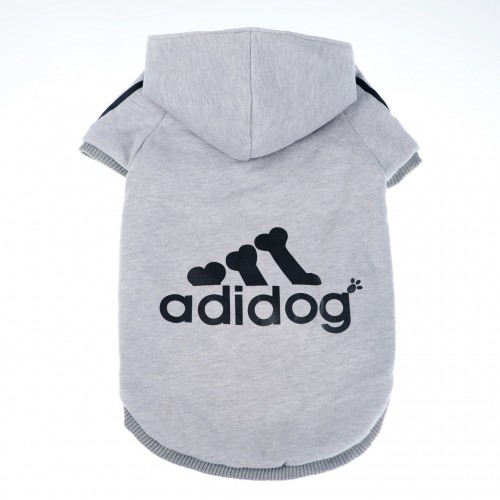 Толстовка для собак Multibrand "ADIDOG" серый , фото 2 Толстовка для собак Multibrand "ADIDOG" серый