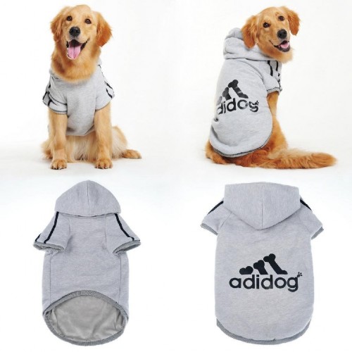 Толстовка для собак Multibrand "ADIDOG" серый , фото 3 Толстовка для собак Multibrand "ADIDOG" серый