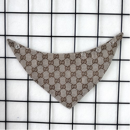 Брендова бандана для собак та кішок Gucci GG Beige | Бежева дизайнерська бандана для вихованців