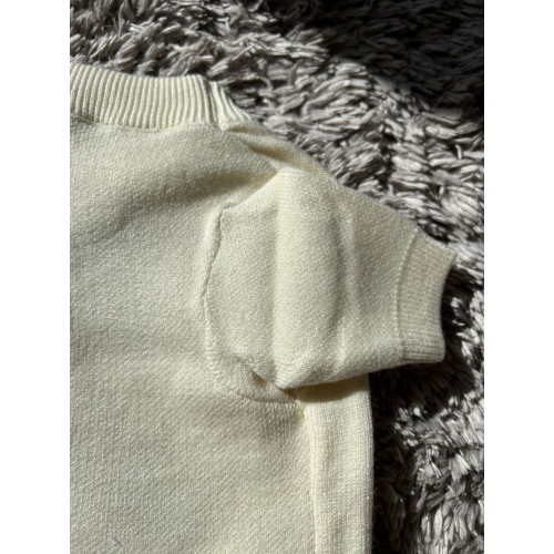 Брендовый свитер для собак LV  принт с УТКОЙ, белый