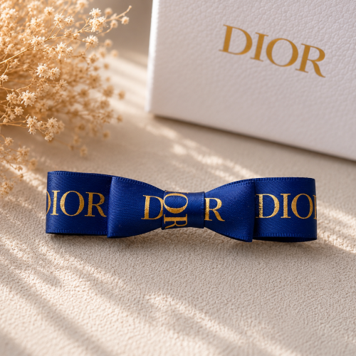Синя шпилька-бант Dior для собак | Елегантний аксесуар для грумінгу та фотосесій | Прикраса для довгої вовни