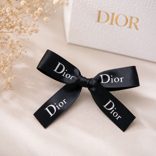 Заколка-бант Dior для собак черная | Элегантный аксессуар для груминга и фотосессий | Декоративный бант для длинной шерсти